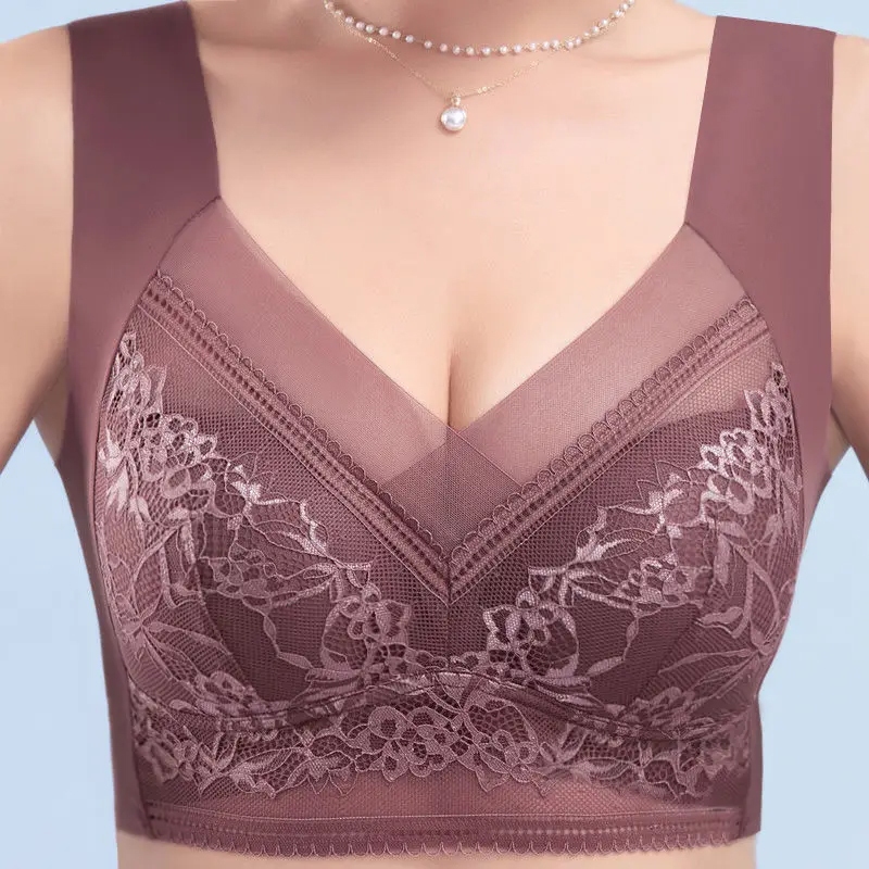 L-6L ผู้หญิงขนาดใหญ่ Bra Push  - Cotton Bra Everyday บทวิจารณ์และราคา